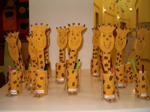 toilet paper roll giraffe craft