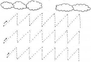 zigzag lines activity for preschoolers idea