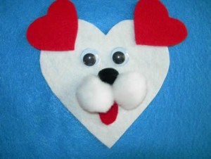 valentine puppy craft