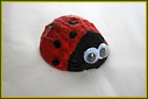 walnuts ladybug craft