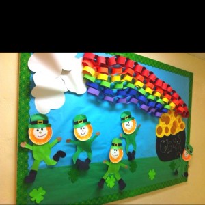 St. Patrick's Day bulletin board-