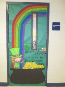 St. Patrick's Day - classroom door