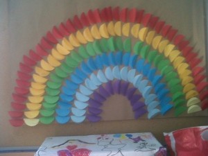 circle rainbow craft