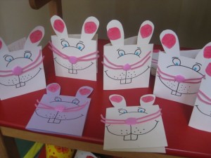easter bunny card craft 1