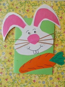 easter bunny card craft
