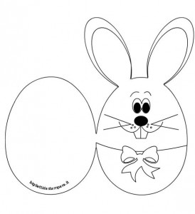 easter bunny card template 2
