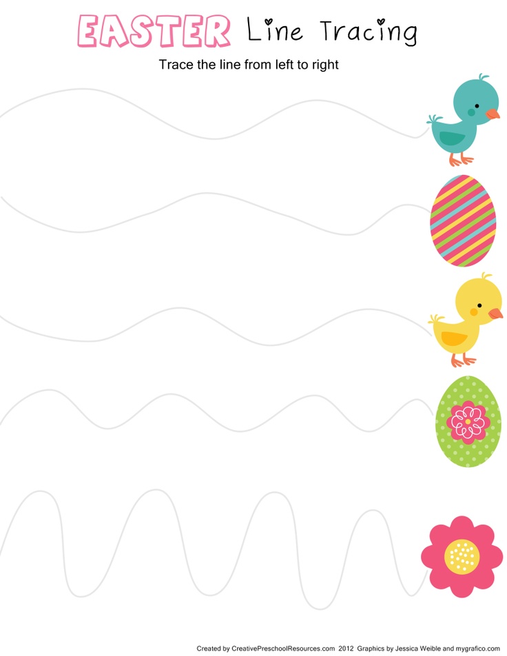 Free Printable Easter Tracing Pages