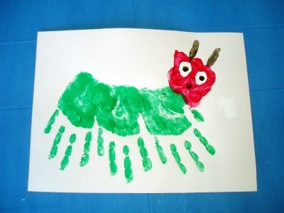 Handprint Caterpillar Craft