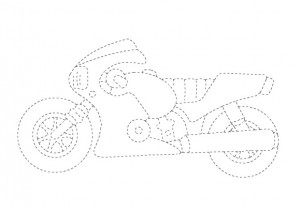motor bike trace