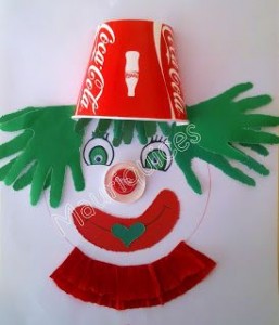 paper cup clown craft
