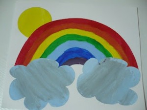 rainbow art project
