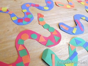 shapes snake craft