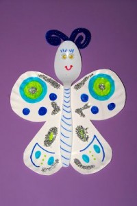 spoon butterfly craft idea for kids