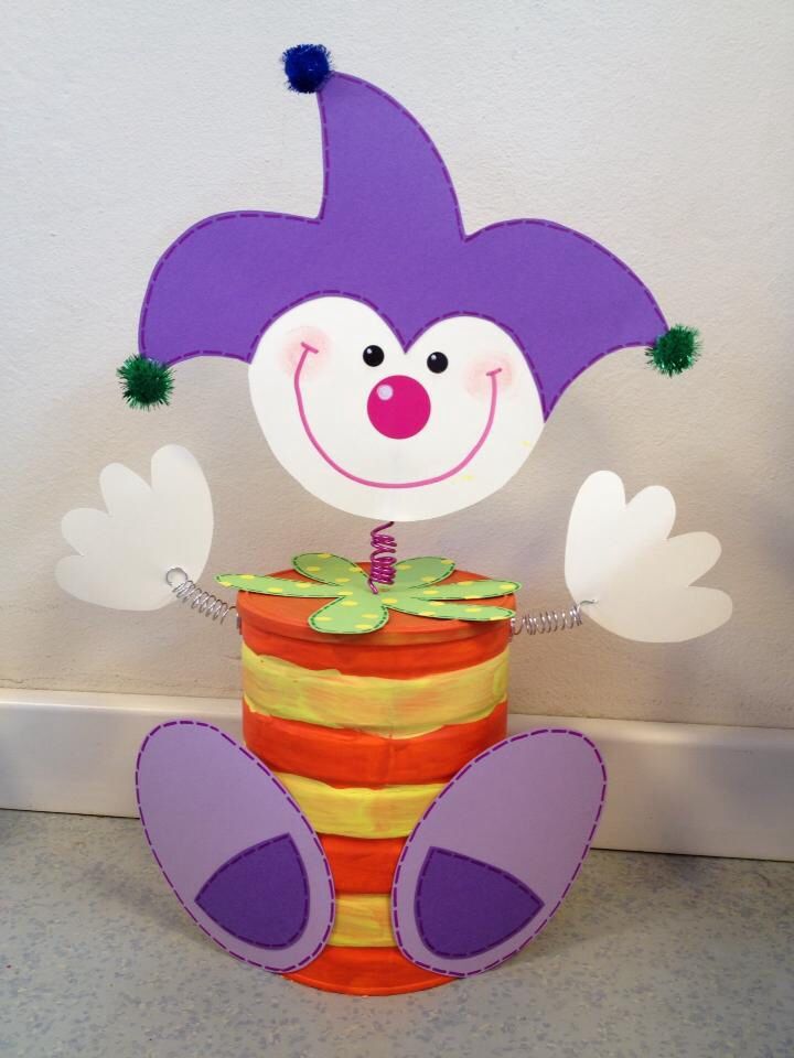 Clown craft idea for kids Crafts and Worksheets for Preschool,Toddler