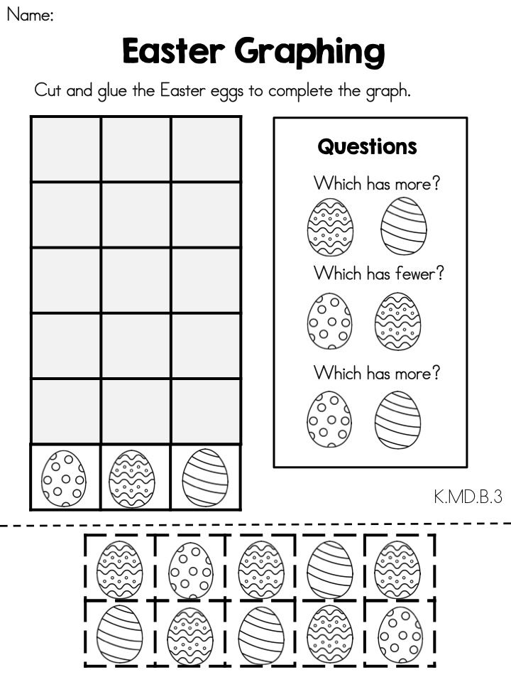 Easter Math Worksheets For Preschoolers