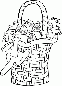 easter basket coloring pages for preschoolers - photo #20