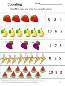 Fruit and Vegetable Worksheet Set