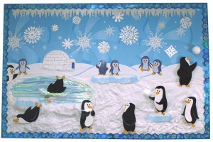 bulletin arctic idea animals penguin preschool winter display polar bear boards wonderland activities christmas theme