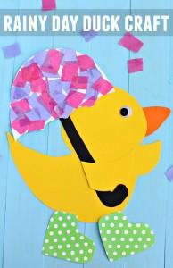 Rainy Day Duck Craft for Spring