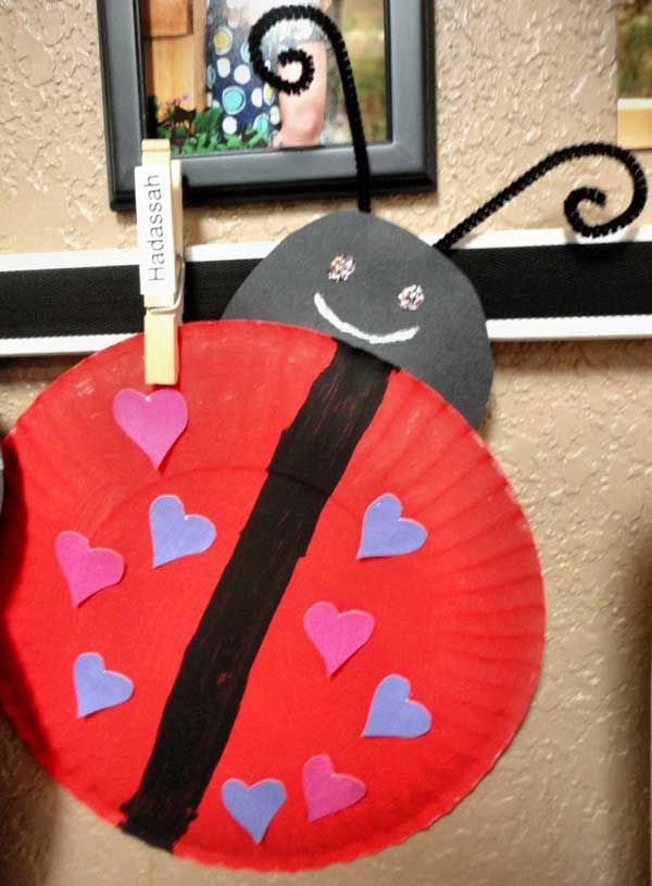 crafts ladybug valentine valentines preschool kindergarten plate paper worksheets comment toddler