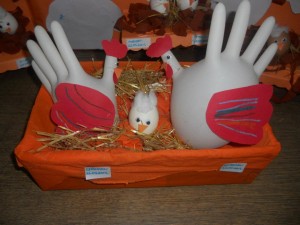 gloves hen craft