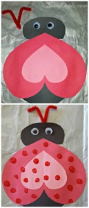 heart ladybug craft