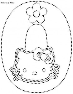 hello kitty number 0 trace worksheet