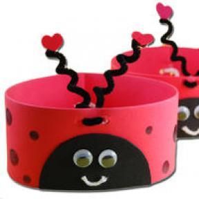 ladybug head band craft