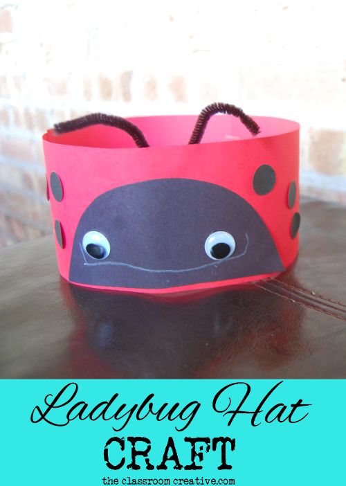 ladybug craft crafts head hat band spring bug preschool lady cute activities idea theme insect bugs counting toddlers theclassroomcreative comment