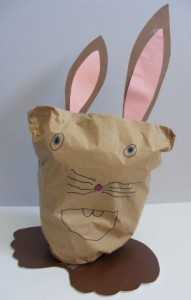 paper bag bunny craft