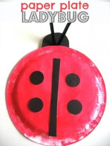 paper plate ladybug crafts
