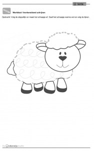 sheep trace line worksheet