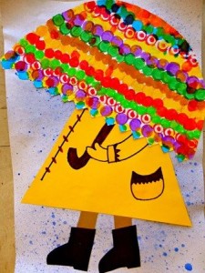 Umbrella craft idea for kids | Crafts and Worksheets for Preschool