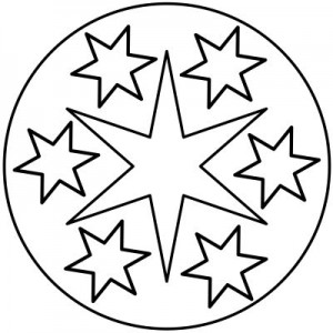 star mandala coloring pages for kids