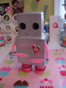 Girl Robot Valentine Box