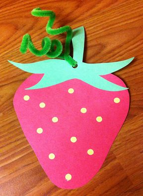 How To Make Strawberry With Chart Paper