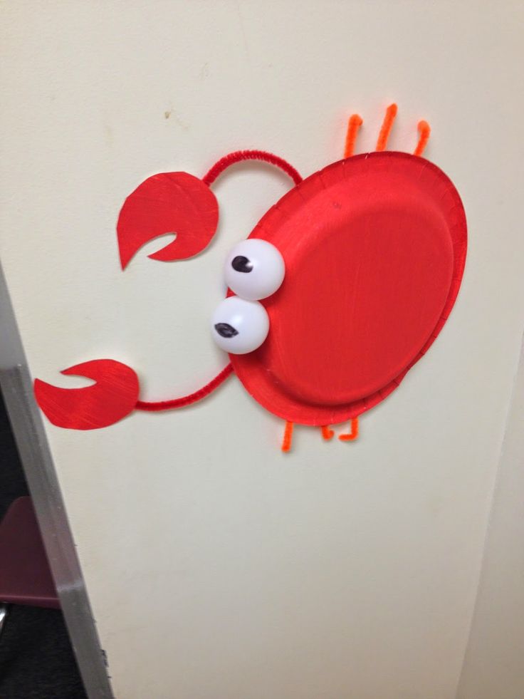 crab craft paper plate idea crafts preschool toddler worksheets kindergarten comment