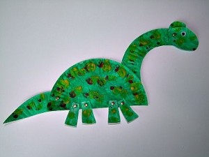 paper plate dinosaur craft idea (3)