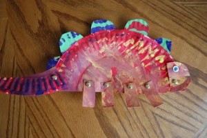paper plate dinosaur craft idea (8)