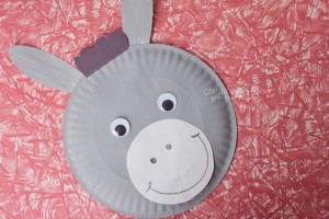paper plate donkey craft