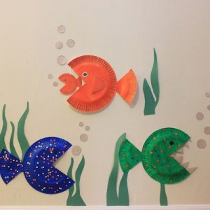paper plate fishs