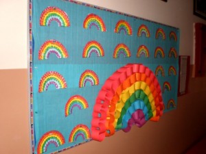 rainbow craft idea for kid