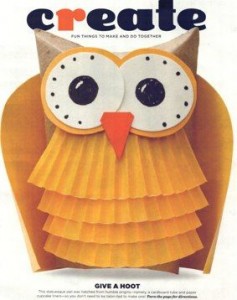 recyled owl craft