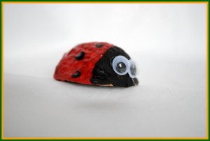 walnut ladybug craft