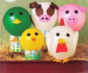 Balloon farm animals craft