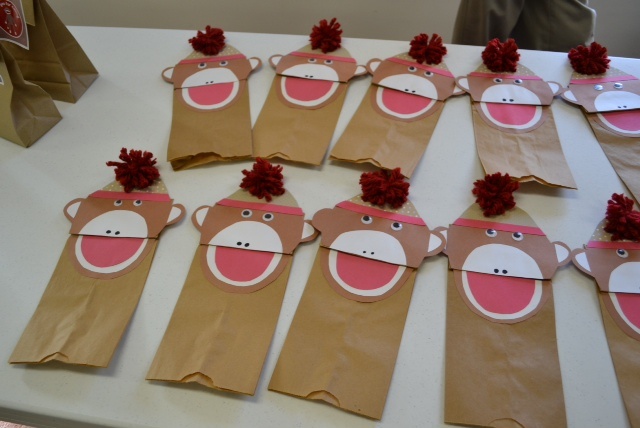 monkey craft preschool puppets crafts paper puppet bag idea toddler cute monkeys preschoolactivities