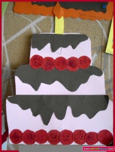 birthday cake craft idea