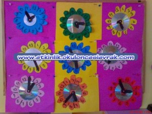 flower clock craft (2)