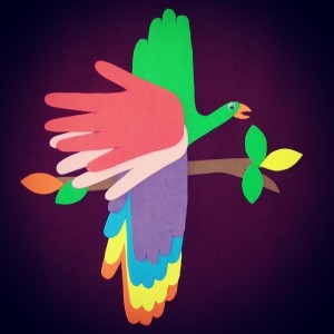 free parrot craft idea for kids (1)