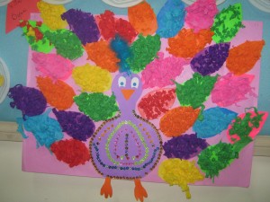 free peacock craft idea for kids (2)